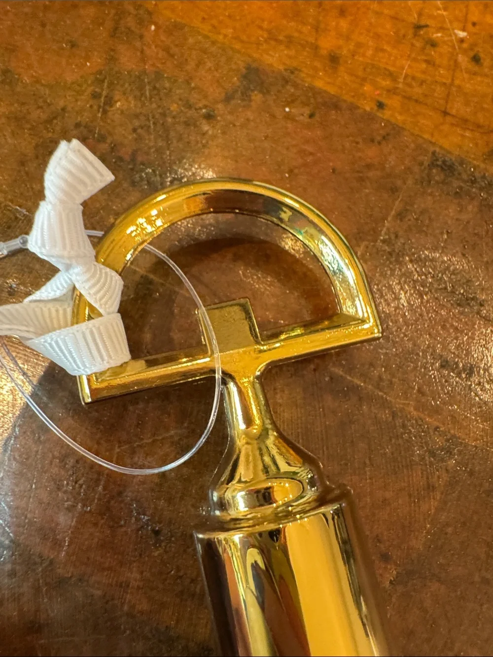 Lilly Pulitzer Gold Bottle Opener with Pink Floral Tassel